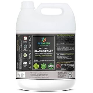 Beegreen All in One Glass Cleaner-5 L | All-in-one Cleaner| 100% Natural & Plant based Ingredients | Streak Free Cleaning | Non Toxic | Chemical Free | Alcohol & Sulphates Free | Family Safe Beegreen All in One Glass Cleaner-5 L | All-in-one Cleaner| 100% Natural & Plant based Ingredients | Streak Free Cleaning | Non Toxic | Chemical Free | Alcohol & Sulphates Free | Family Safe