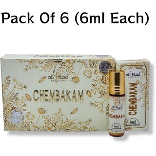 Al hiza perfumes Chembakam Roll-on Perfume Free From Alcohol 6ml (Pack of 6) Al hiza perfumes Chembakam Roll-on Perfume Free From Alcohol 6ml (Pack of 6)
