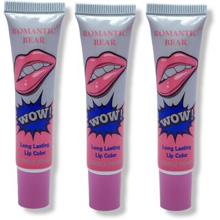                       Romantic long lasting lip color lovely Peach 15g (Pack of 3)                                              