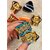 Small Hair Clutcher Claw Clip for Women  Girls, Multi Color Pack of 6