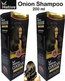 Native Onion hair shampoo for dandruff Good hair (Pack of 2 pcs.) 200 ml each