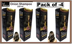 Native Onion hair shampoo for dandruff Good hair (Pack of 4 pcs.) 200 ml each