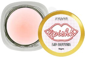 Ayuvya Lipishk Lip Butter For Hydrating & Moisturizing Smooth and Pink Lips 15gm