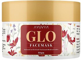 Ayuvya Glo Face Mask For Skin Damage, Brighter Skin Tone & Pigmentation 50gm