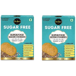 De Best Sugar Free Superfood Seeds Cookies Pack of 2