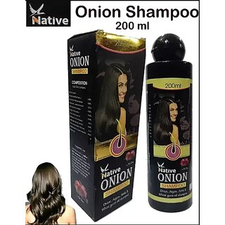 Native Onion hair shampoo for dandruff Good hair (Pack of 1 pcs.) 200 ml each