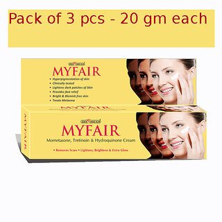 My fair fairness cream ( Pack of 3 pcs.) 20 gm each My fair fairness cream ( Pack of 3 pcs.) 20 gm each