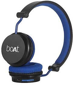 (Refurbished) boAt Rockerz 550Bluetooth Wireless On Ear Headphones With Mic With Ergonomic Aesthetics, Plush Padded Earcups, Immersive Audio, Bluetooth V5.0  Upto 20H Playback(Red)