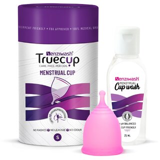Senzicare Natural Menstrual Cup Wash  Truecup Small Reusable Menstrual Cup for Women Combo Pack