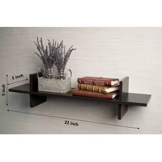The New Look Wooden Wall Shelf Black