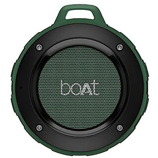 (Refurbished) BoAt Stone 160 Ultra-Portable 5W Wireless Speaker with Bluetooth V5.0, Multiple Connectivity Modes, IPX4 Water and Sweat Resistance and Carabiner (Green)