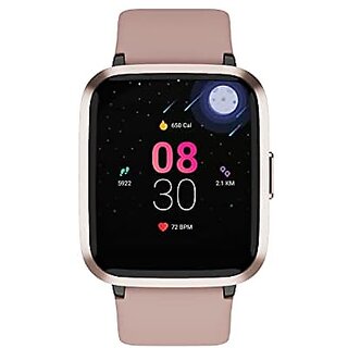                       (Refurbished) boAt Storm RTL Smart Watch with 5 ATM Water Resistance, 3.3mm Full Touch 2.5D Curved Display, Daily Activity Tracker (Cherry Blossom)                                              