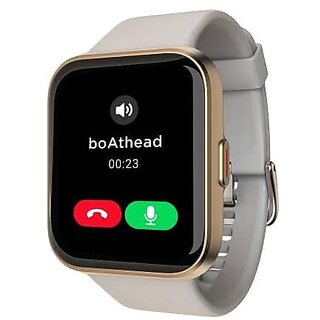                       (Refurbished) boAt Wave Connect with Bluetooth Calling, Voice Assistant and 1.69 HD Display Smartwatch (Grey Strap, Free Size)                                              