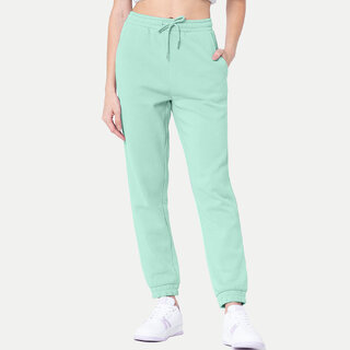                       Womens Sea green   Solid Joggers                                              