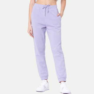                       Womens Lilac   Solid Joggers                                              