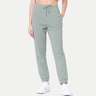                       Womens Grey   Solid Joggers                                              