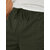 Mens Miltary Green Solid Knitted Casual Shorts
