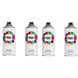                       Cosmos High Heat Silver Spray Paint (Pack of 4)                                              