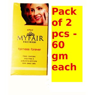                       My fair fairness facewash ( Pack of 2 pcs.) 60 gm each                                              