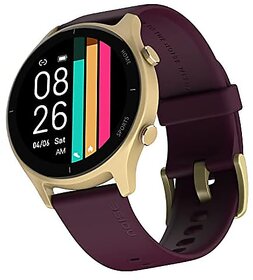 (Refurbished) Noise Twist Bluetooth Calling Smart Watch with 1.38 TFT Biggest Display, Up-to 7 Days Battery, 100+ Watch Faces, IP68, Heart Rate Monitor, Sleep Tracking (Gold Wine)