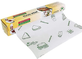 SAG Printed Food Paper Wrap 40Mtr | Non Stick Butter Paper Roll for Roti, Breads, Chapati, Paratha, Sandwich