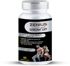 Zenius Grow Up Capsule for weight gain medicine  weight gainer supplements - 60 Capsules