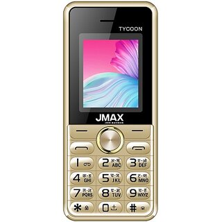 Jmax Tycoon (Dual SIM, 1.8 Inch Display, 2500 mAh Battery, Gold)