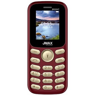 Jmax Bright (Dual SIM, 1.8 Inch Display, 1150 mAh Battery, Red)