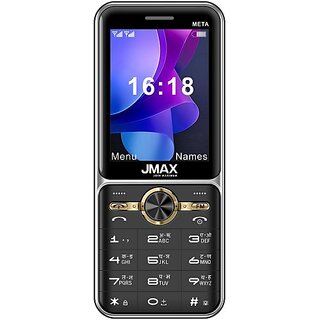 Jmax Meta (Dual SIM, 2.8 Inch Display, 2500 mAh Battery, Black)