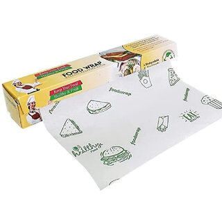 SAG Printed Food Paper Wrap 11Mtr | Non Stick Butter Paper Roll for Roti, Breads, Chapati, Paratha, Sandwich