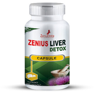 Zenius Liver Detox Capsule for liver treatment  liver health supplements - 60 Capsules