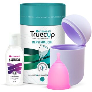                       Senzicare Sterilizer Case  Large Truecup Reusable Menstrual Cup With Cupwash  Portable Cleaning Container  Microwave                                              