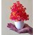 Ds Multicolor Wild Flower Artificial Flower With Pot(7 Inch, Pack Of 4, Flower With Basket)