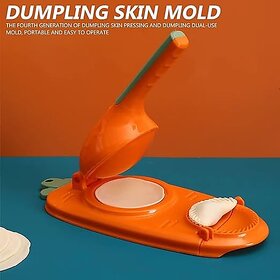 2-in-1 Dumpling Maker Machine - New Models for Kolukattai, Kozhukattai, and Kadubu not Suitable for momos can Make poori gujiya (Orange)