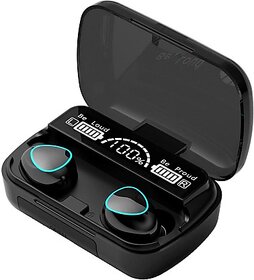 TWS M10 TWS Blutooth Earbuds With MIC, Play Time 12 Hours (Black)