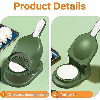 2-in-1 Dumpling Maker Machine - New Models for Kolukattai, Kozhukattai, and Kadubu not Suitable for momos can Make poori gujiya (Green)