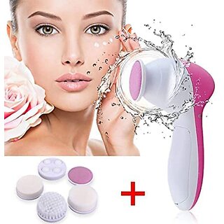                       5 in 1 Facial Massage Machine Care  Cleansing, Facial Massager Machine for Face, Facial Machine, Beauty Massager, Facial Massager (Multi Color)                                              