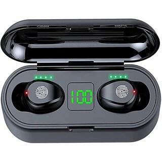 TWS F9 TWS Blutooth Earbuds With MIC, Play Time 15 Hours (Black) TWS F9 TWS Blutooth Earbuds With MIC, Play Time 15 Hours (Black)
