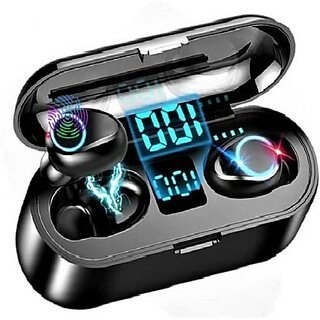 TWS F9 TWS Blutooth Earbuds With MIC, Play Time 15 Hours (Black) TWS F9 TWS Blutooth Earbuds With MIC, Play Time 15 Hours (Black)
