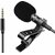 Microphone (Black) With Easy Clip On System, Perfect For Recording Voice/Interview/Video Conference/Podcast