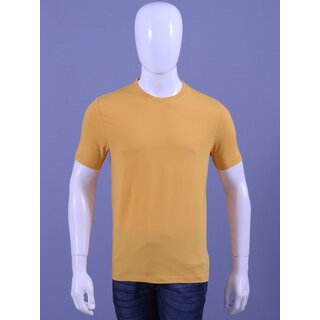                       MEN'S AMBER LYCRA CREW NECK T-SHIRTS                                              