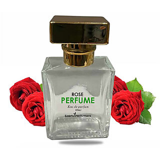                       Saanvi Perfumers Rose Perfume Spray  Long Lasting Fragrance Eau de Parfum - 50 ml  (For Men  Women)                                              