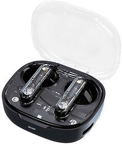TecSox MicroPods 5.3 Bluetooth Earphone in Ear Light Weight Black  IPX Waterproof Earphones Built-in Mic