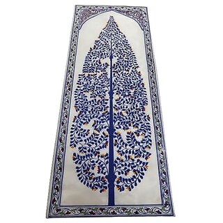                       Palak Saxena Handmade designing tree (Leaf) Wall hanging Pattachitra Art Work on Tussar Silk for Home and Office Decoration Pattachitra painting Hand painted                                              