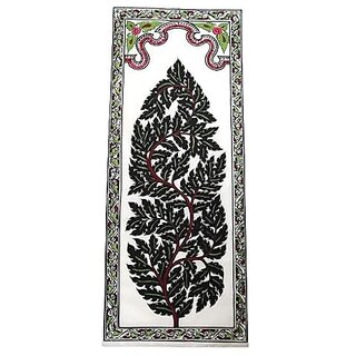                       PALAK SAXENA Handmade designing tree (Leaf) Wall hanging Pattachitra Art Work on Tussar Silk for Home and Office Decoration Pattachitra painting Hand painted wall dxc3xa9cor                                              