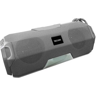                       TecSox Stone 500 BT speaker 10 W Bluetooth Speaker Bluetooth v5.0 with SD card Slot 10 W Bluetooth Speaker (Grey, Stereo Channel)                                              
