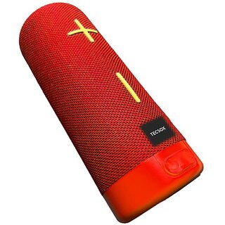                       TecSox Stone400 Bluetooth 10 W Bluetooth Speaker Bluetooth v5.0 with USB 10 W Bluetooth Speaker (RED, Stereo Channel)                                              