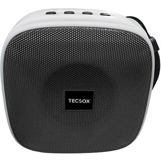                       TecSox Mini400 Speaker 6 W Bluetooth Speaker Bluetooth v5.0 with USB,SD card Slot,Aux,3D Bass Playback Time 4 hrs Black 10 W Bluetooth Speaker (Black, 5.0 Channel)                                              