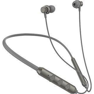                       TecSox TecBand Jazz 300 Neckband upto 40 hr High Bass Sound HD Mic Grey Bluetooth Headset (Grey, True Wireless)                                              