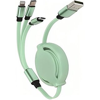                       Green 3A Multi Pin Cable 1.2 Meter 1 m Power Sharing Cable (Compatible with all devices, Green)                                              